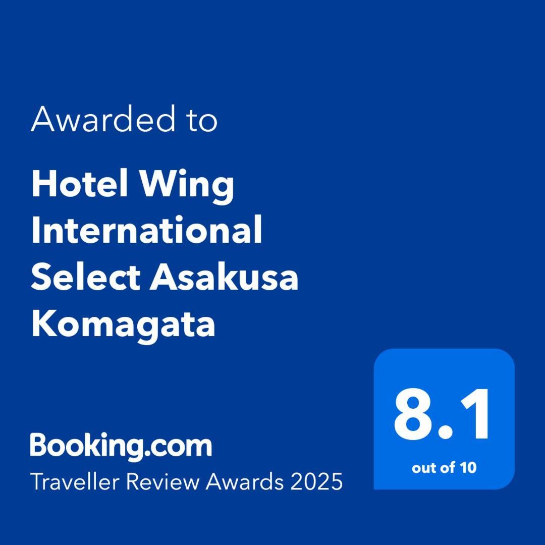 Hotel Wing International Select Asakusa Komagata Tokió Kültér fotó